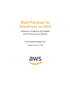 WordPress: Best Practices on AWS